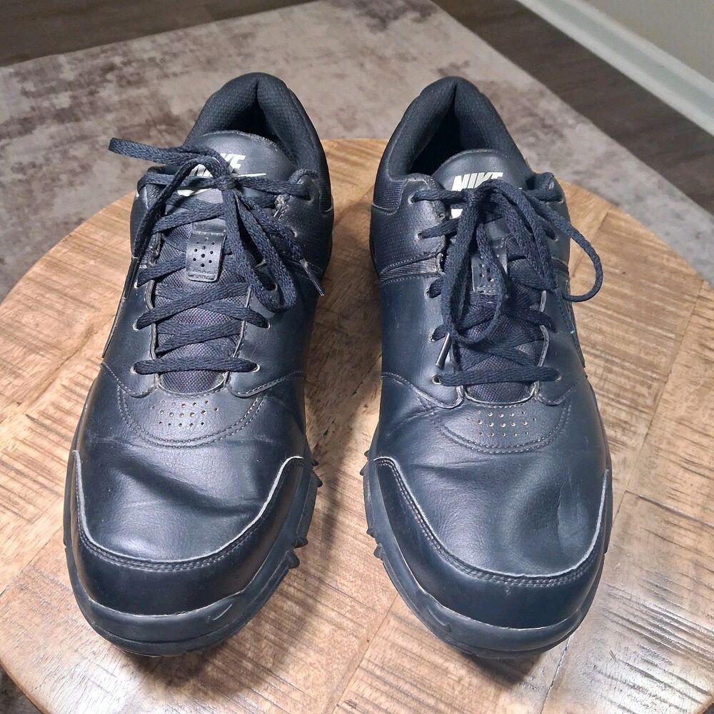 Nike Durasport 4 Men's Golf Shoes Black Metallic Silver Cleats Size US 11...